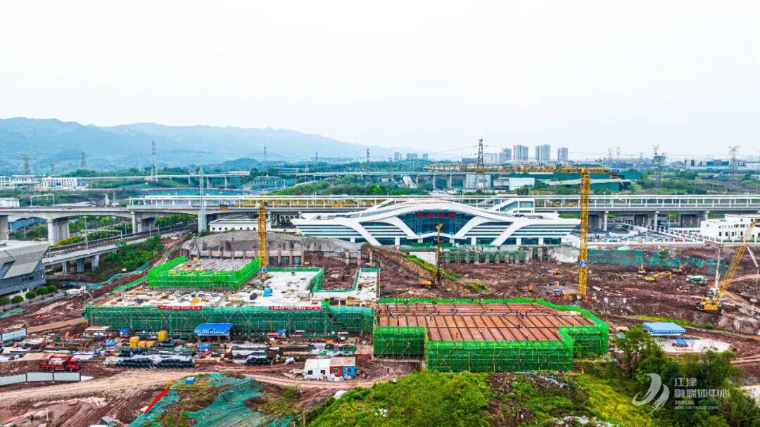 7月投用渝昆高铁江津北站综合交通枢纽最新进展