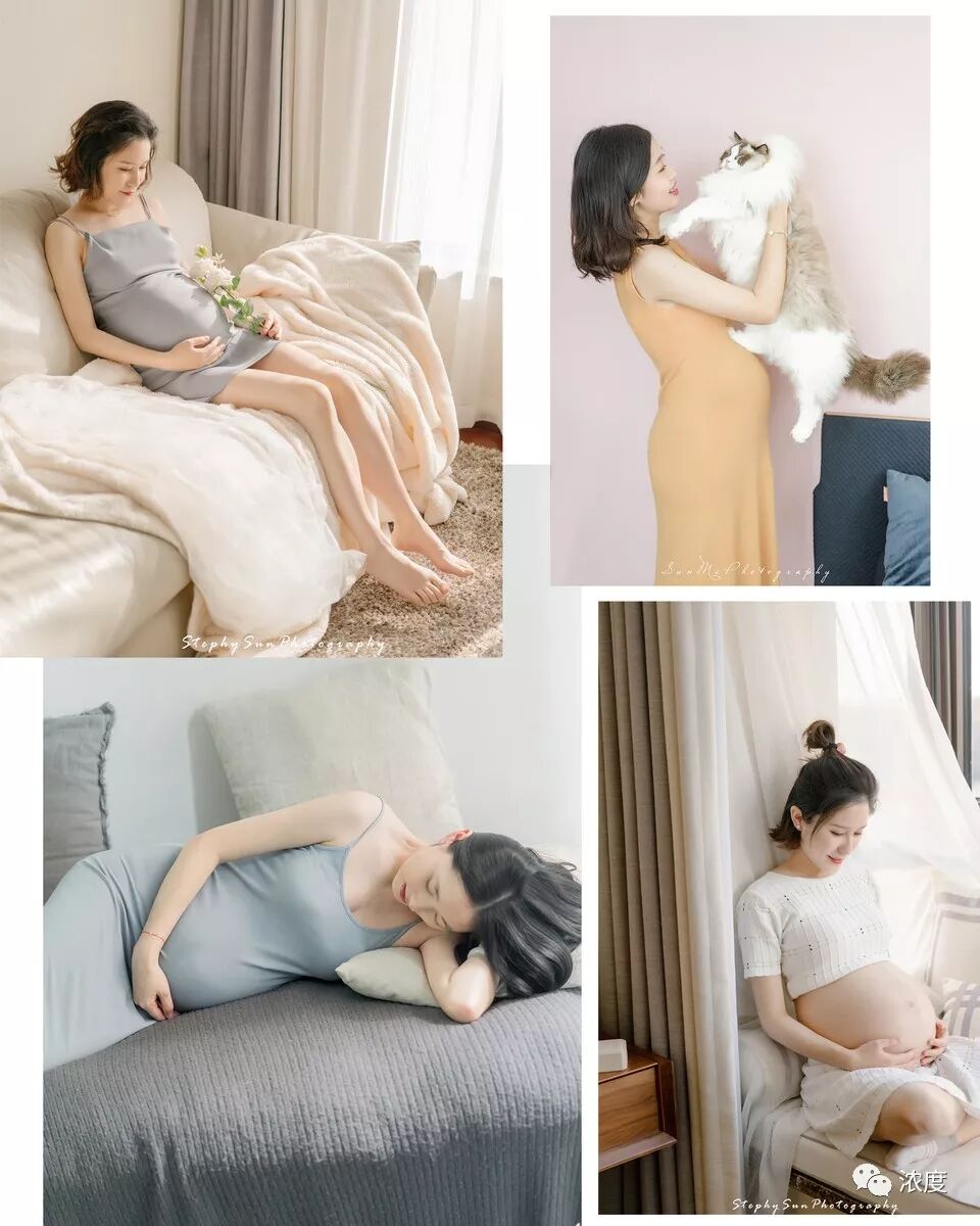 摄影教程 | 如何在孕妇家中拍一组自然唯美的孕照。