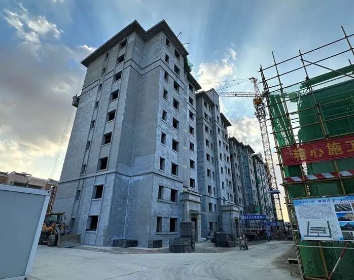 家和新居住宅楼主体完工