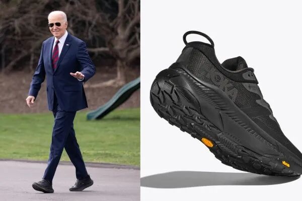 Joe Biden's Sneaker Style: Hoka Shoes, Skechers Slip-ins and More
