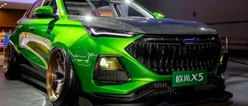 绿魔来袭、劲能炸街，欧尚X5魔改系列·绿魔上车展，吸睛！