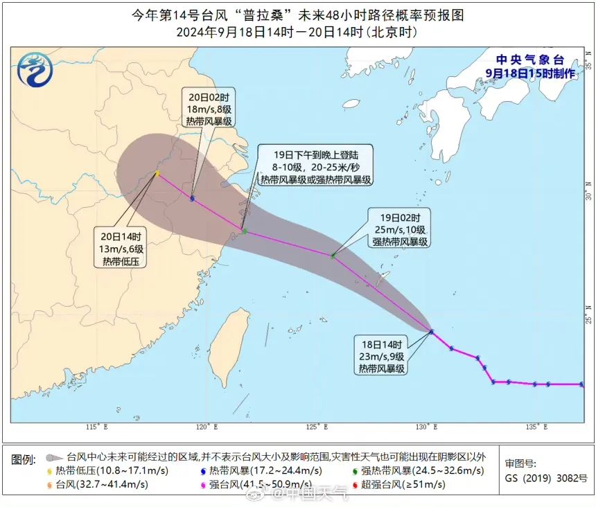 台风普拉桑移动速度是摩羯4倍