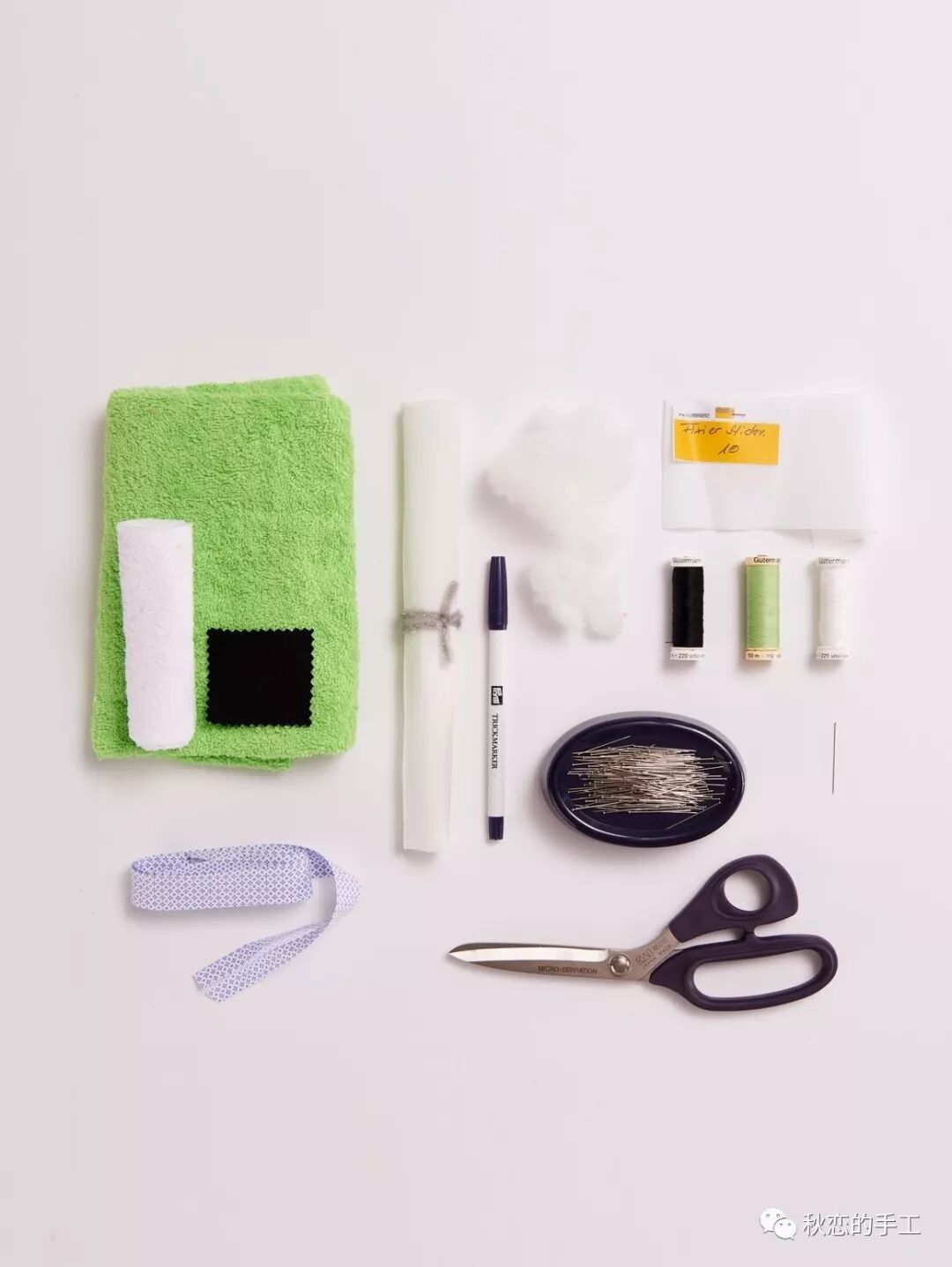 秋恋的分享：两款宝宝浴巾制作教程，有纸样