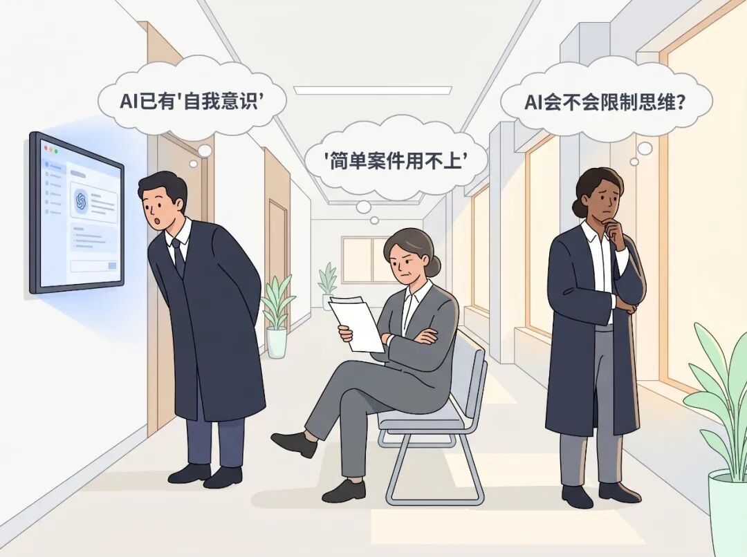 法官对AI系统的分化态度