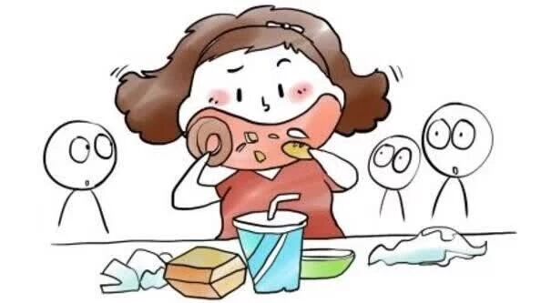 笑话：只要我吃的足够快，体重就不会追上我！！！