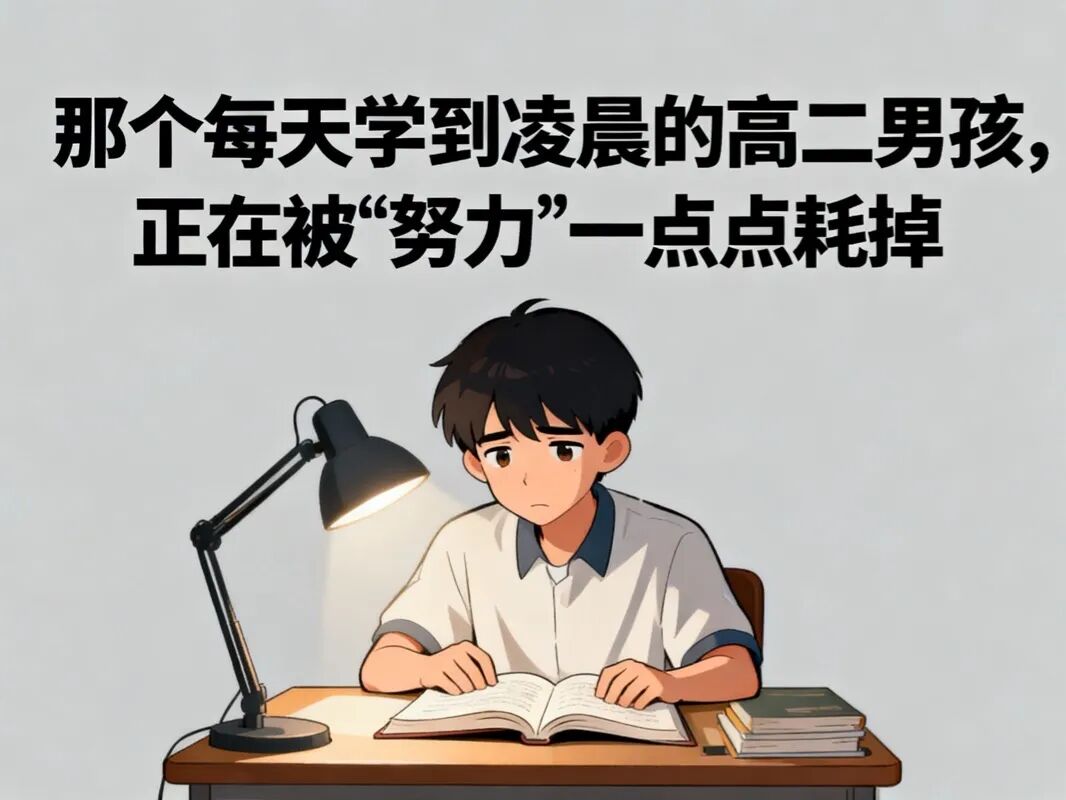 那个时候每天学到凌晨的高二男孩，正在被“努力”一点点耗掉