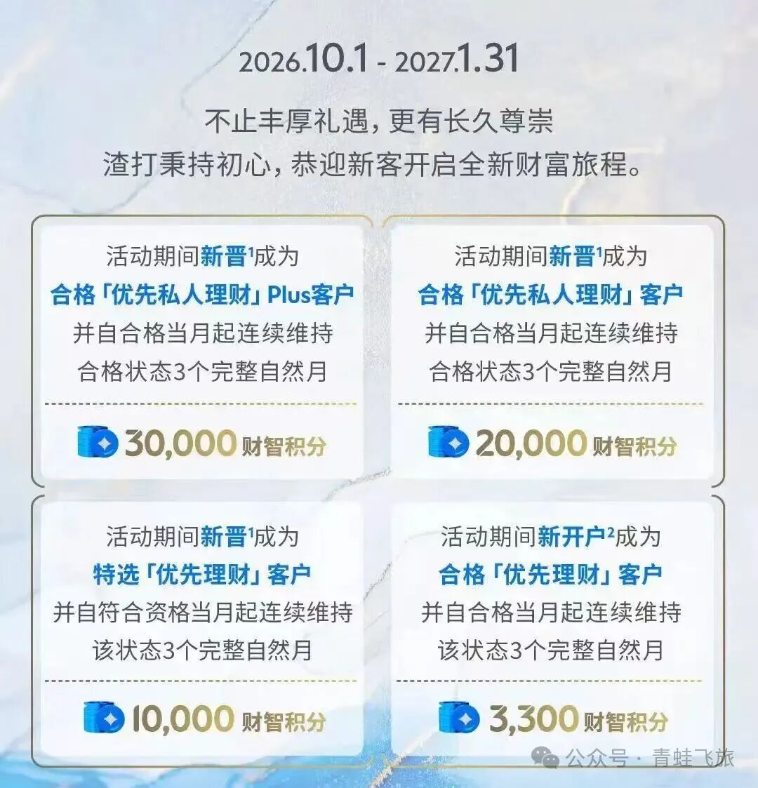 渣打优先理财50万资产达标 境外开户与多重开户礼遇