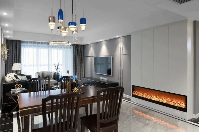 143㎡轻奢美式风格装修，高级灰+金色点缀，满满的高级感！