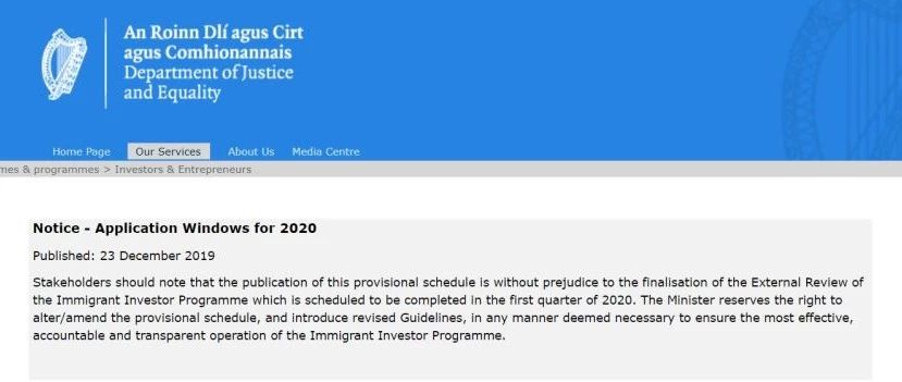 2020年爱尔兰移民窗口期已发布,政策不等人,时间要抓紧!