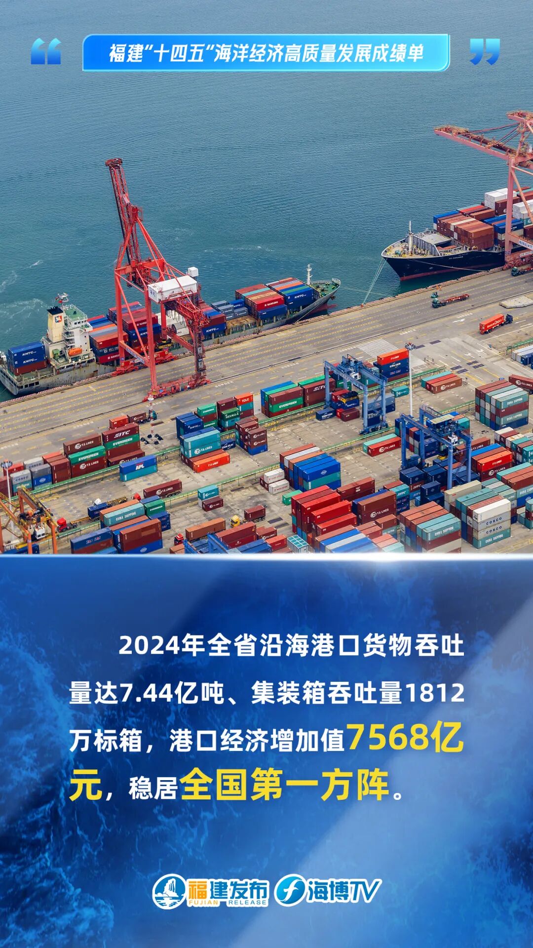 蓝色崛起！这五年，福建海洋经济高质量发展！