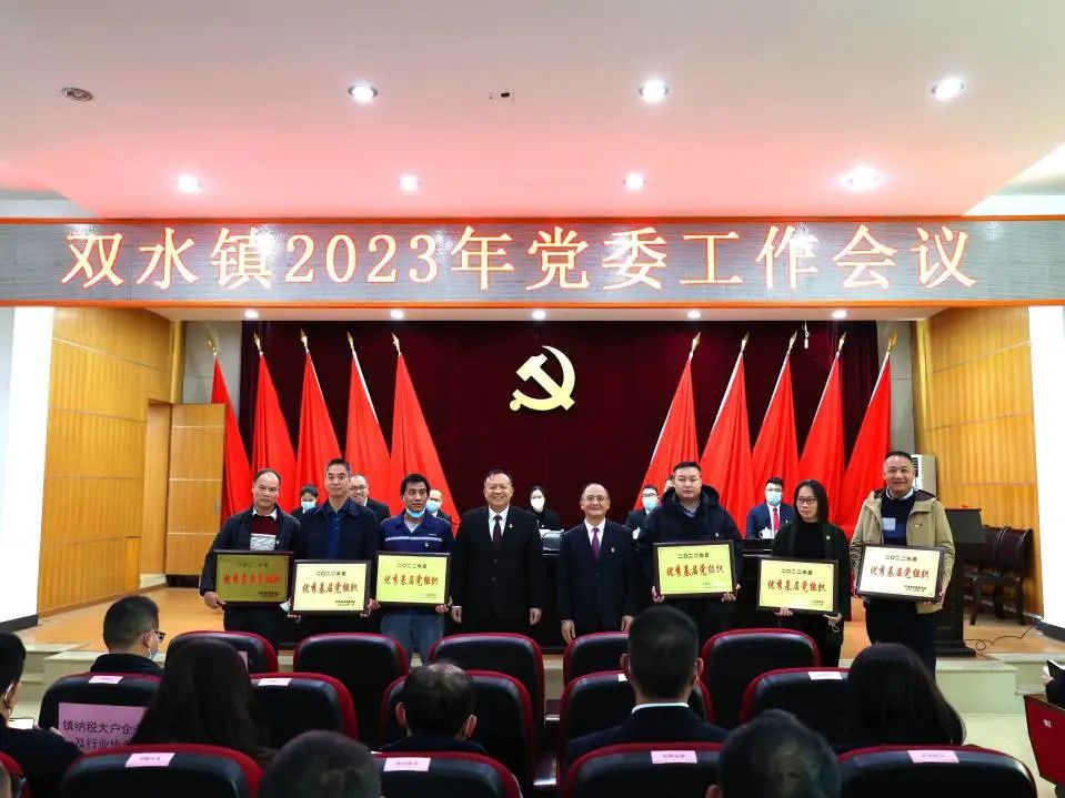 會議還宣佈了鎮黨委,鎮政府關於2022年度先進單位和個人的表彰決定,鎮