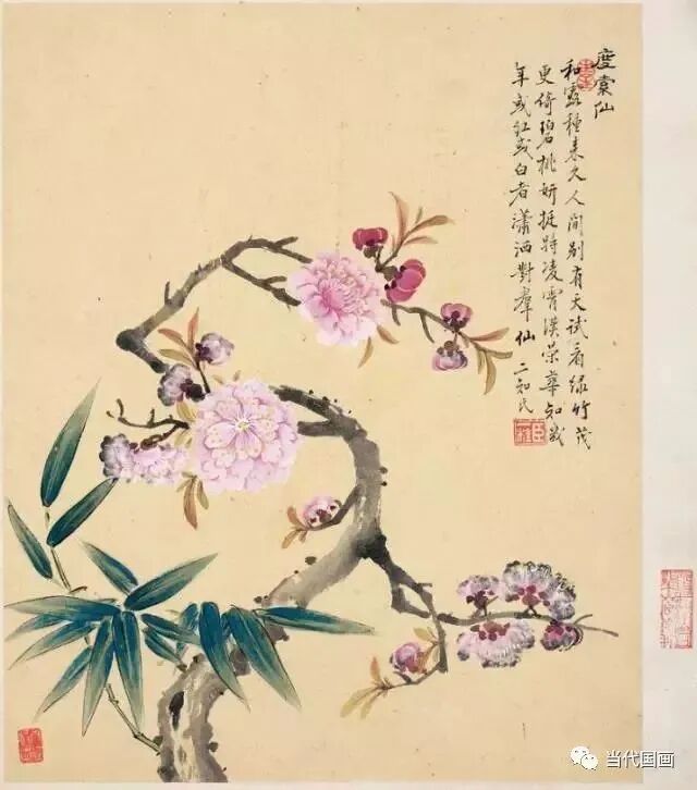 历代名家诗画桃花国画欣赏