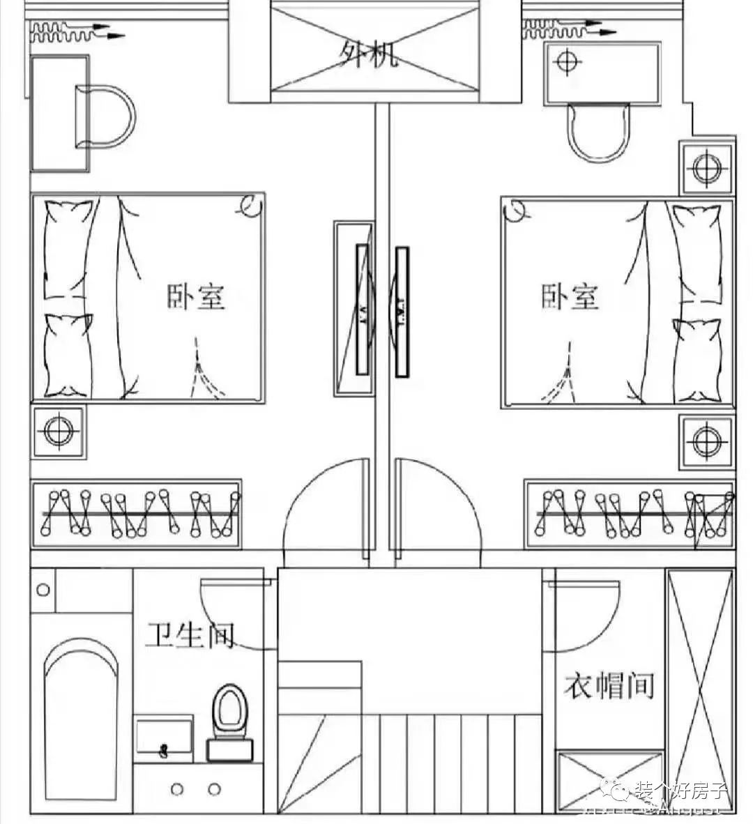 極簡黑白灰，客餐廚一體，這個70㎡loft秒變大戶型！ 家居 第6張