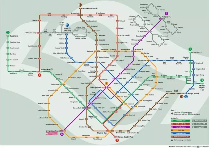 新加坡轻轨线路图图片