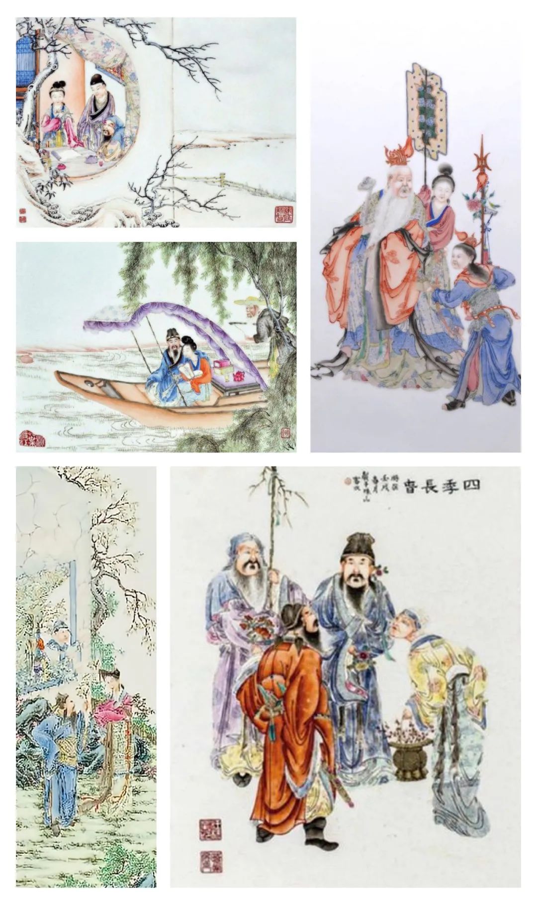 中国美術 清末 民国早期 淺降彩瑞獸紋瓷板 中国美術 清末 民国早期 淺降彩瑞獸紋瓷板 清末民初