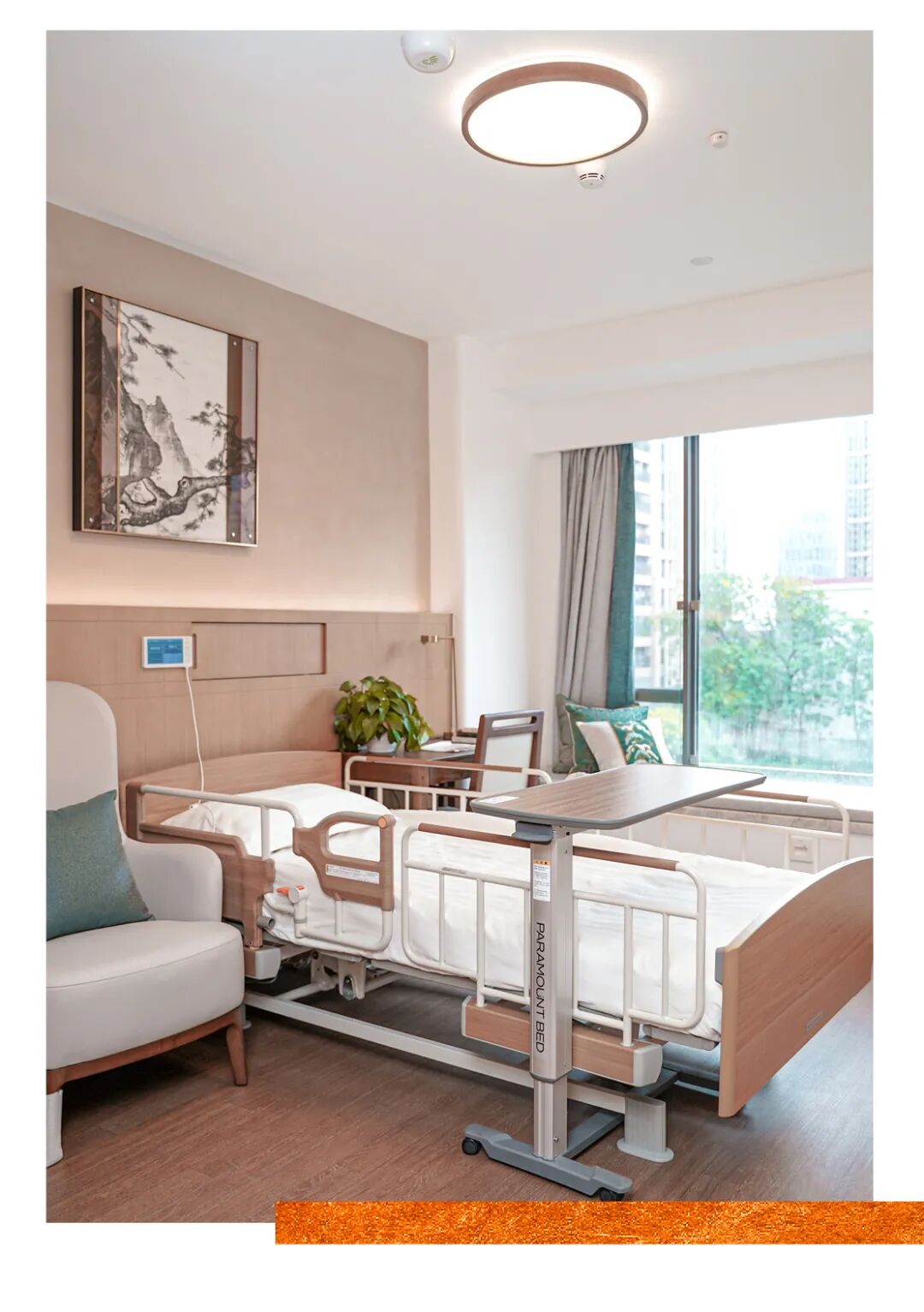 养老院护理楼的单人间