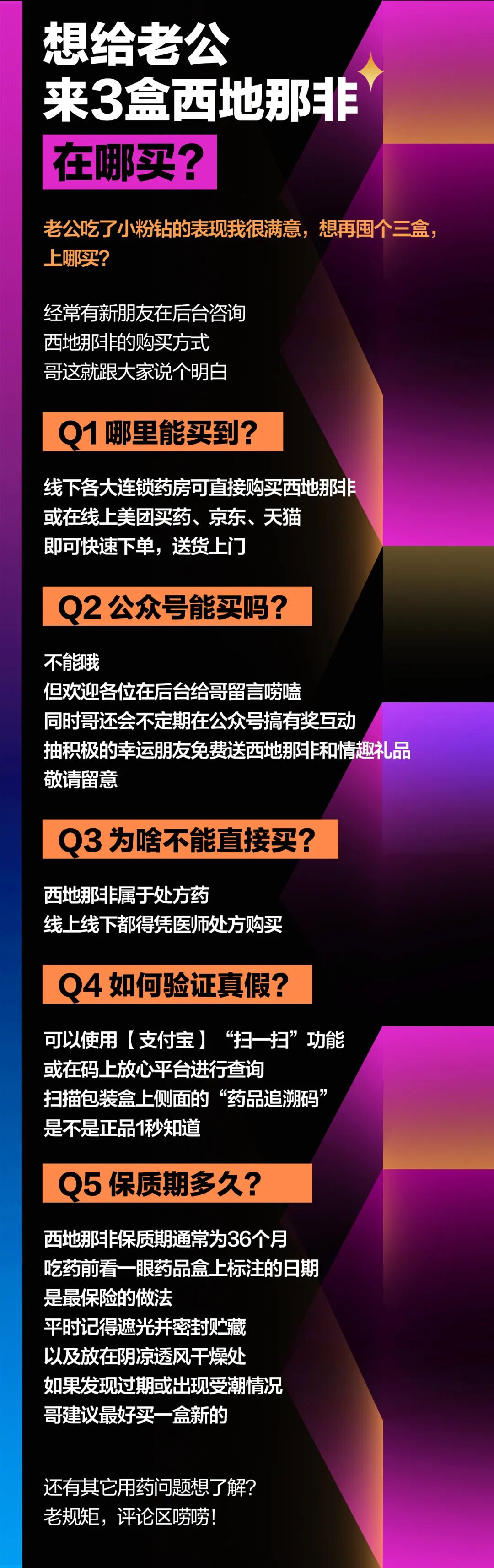想给老公来3盒西地那非，在哪买？