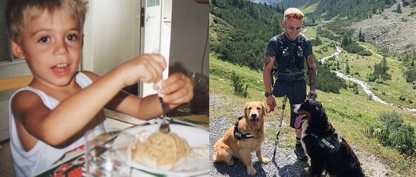 世界杯冠军三岁便不幸失去右腿，最终靠狗狗走向阳光，主动支撑主人身体：有我呐！