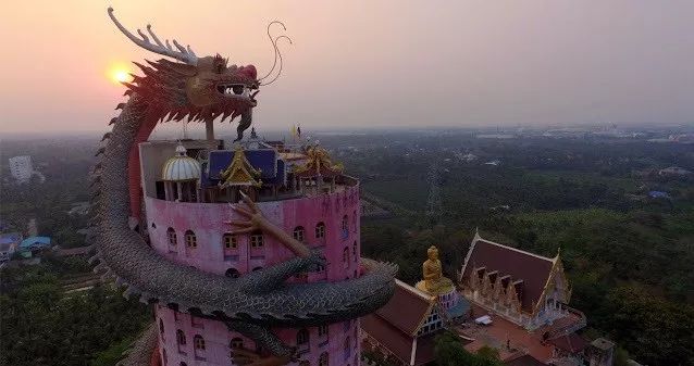 東南亞最威武的寺廟：建築17層，巨龍盤繞直聳雲天！ 旅行 第10張