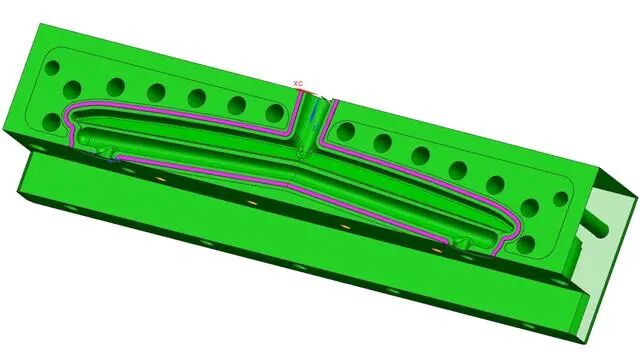 UG NX熔喷模具衣架式进胶设计要点的图5