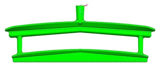 UG NX熔喷模具衣架式进胶设计要点的图2