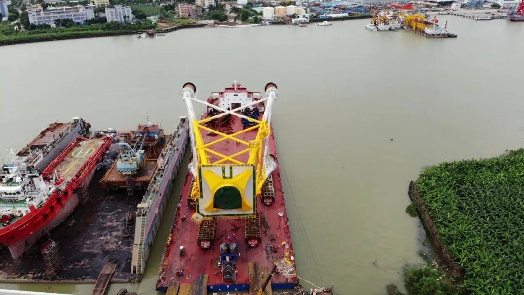 国内最大海上风机导管架顺利交付