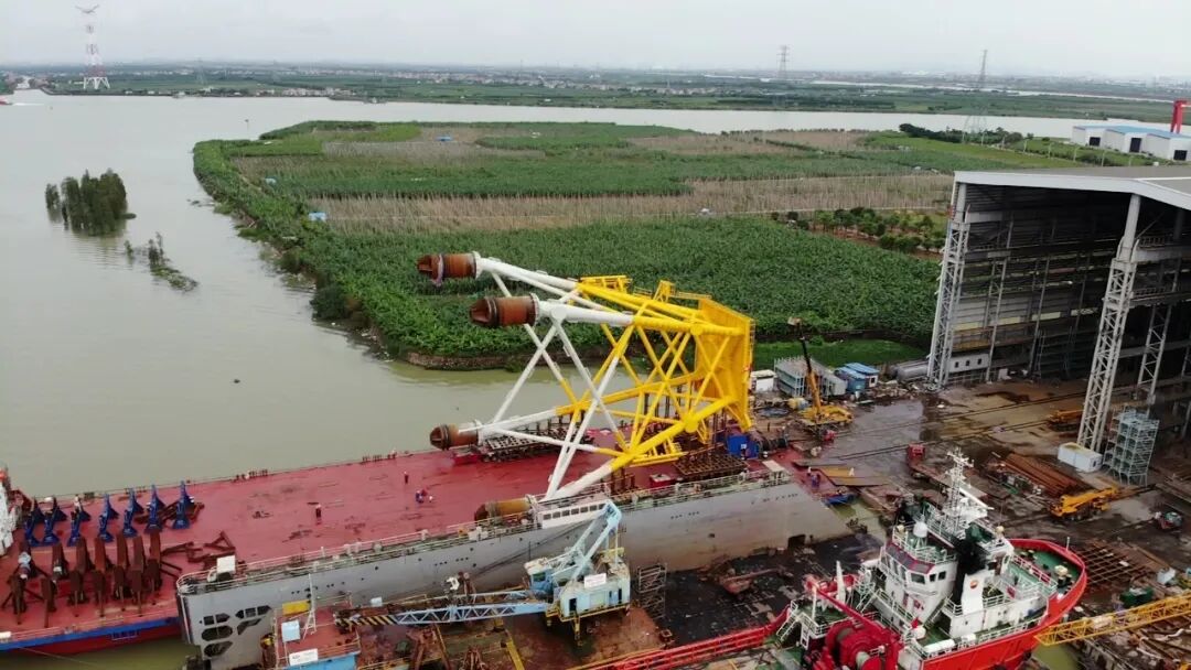 国内最大海上风机导管架顺利交付