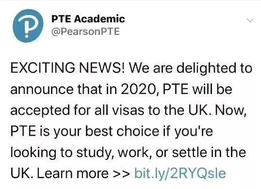 重磅消息！2020年PTE考试可用于申请英国各类签证啦