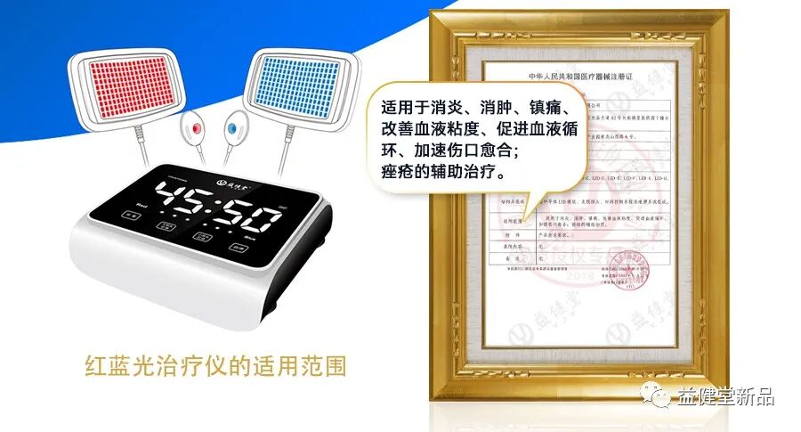 什么是红光治疗仪【益·知识】益健堂红蓝光治疗仪的红光和蓝光都有什么作用？都治疗哪些病症？_https://www.jmylbn.com_新闻资讯_第1张