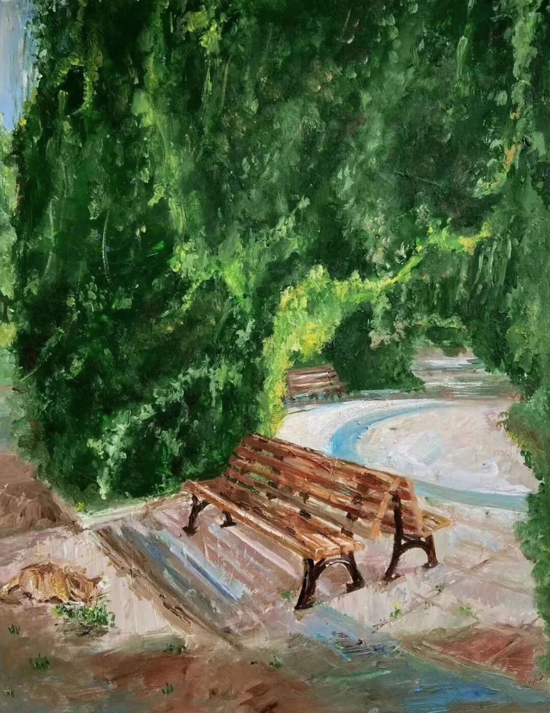 21级美术学2班 徐俊琳 珍禾园前座位    指导教师：牛再霞.jpg