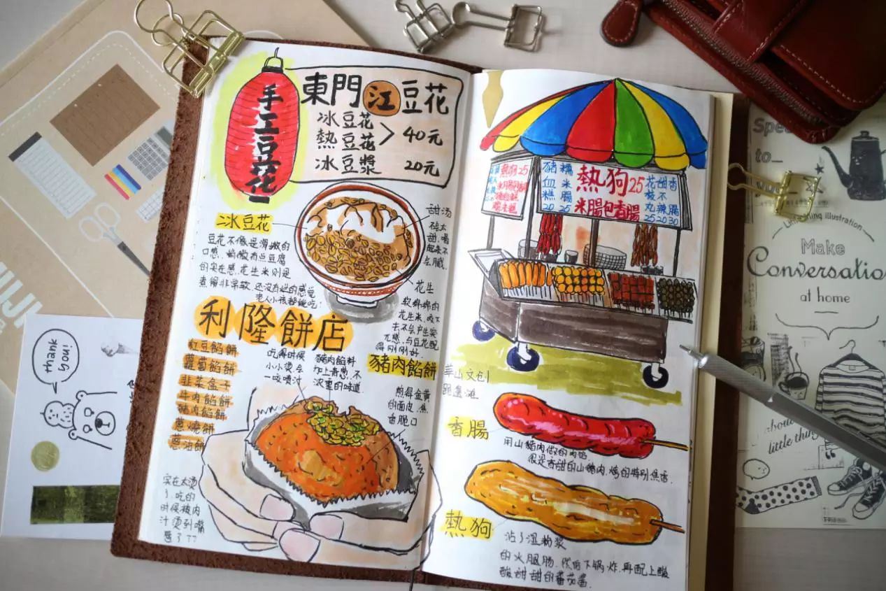 干货丨跟着我来手绘台湾旅行手帐-广西优质茶叶交流组