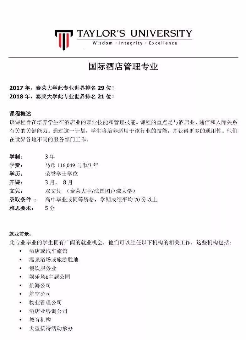 泰莱大学热门专业介绍 语言课程介绍 马来西亚elecut爱莉格集团 微信公众号文章阅读 Wemp