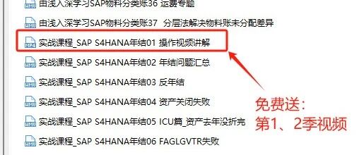 SAPS4HANA 年结视频免费送 - 封面图