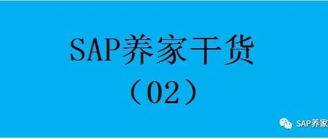 SAP 养家干货02物料分类账报 CKMLLA102错 - 封面图