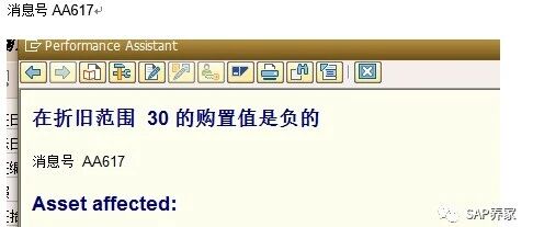 在折旧范围 30 的购置值是负的消息号 AA617 - 封面图