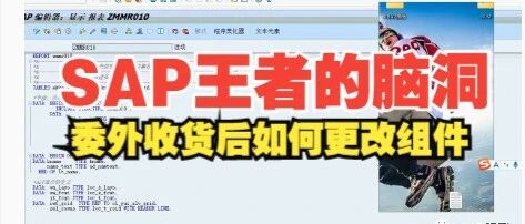 SAP 王者的脑洞 SAP 委外加工收货后如何更改组 - 封面图