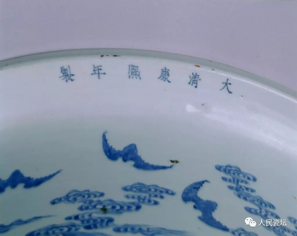 清康熙時代 墨書【康熙年製】在銘官汝窯 郊壇 粉彩炉鼎文 詩文花觚 (C-78) 清康熙時代 墨書【康熙年製】在銘官汝窯 郊壇 粉彩