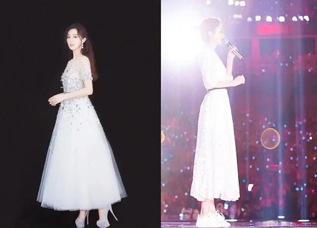 同是仙子裙，范冰冰卻被同臺的趙麗穎秒殺了，網友：亮點在腳上 時尚 第8張