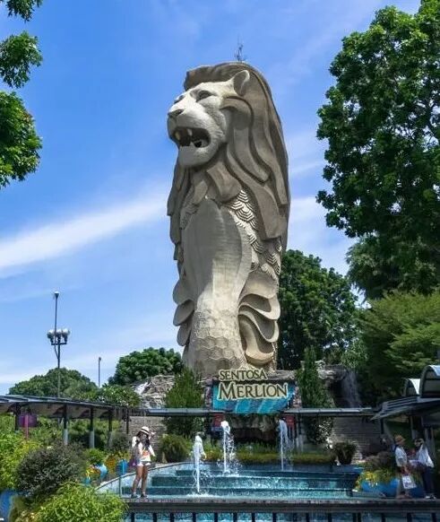 来这里看新加坡的标志——鱼尾狮公园