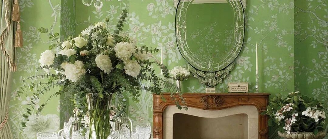 英式花园风就是小碎花？No，这个经典绿房间，才是真精髓！