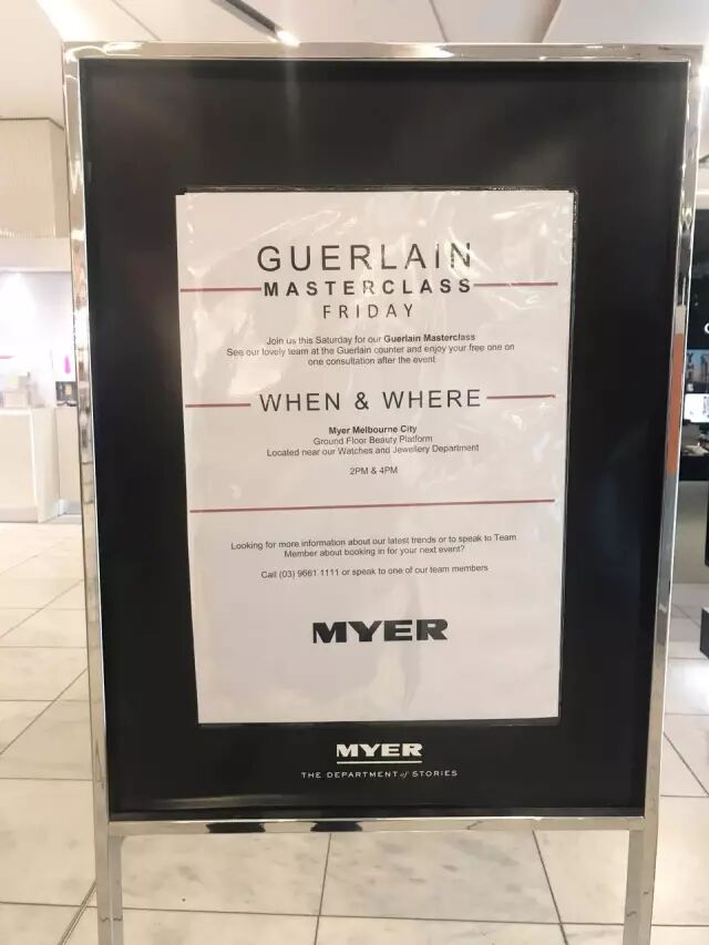 快去Myer！下午4点，娇兰职业化妆师在Myer开专业彩妆课啦！还有免费小样可以拿！ - 2