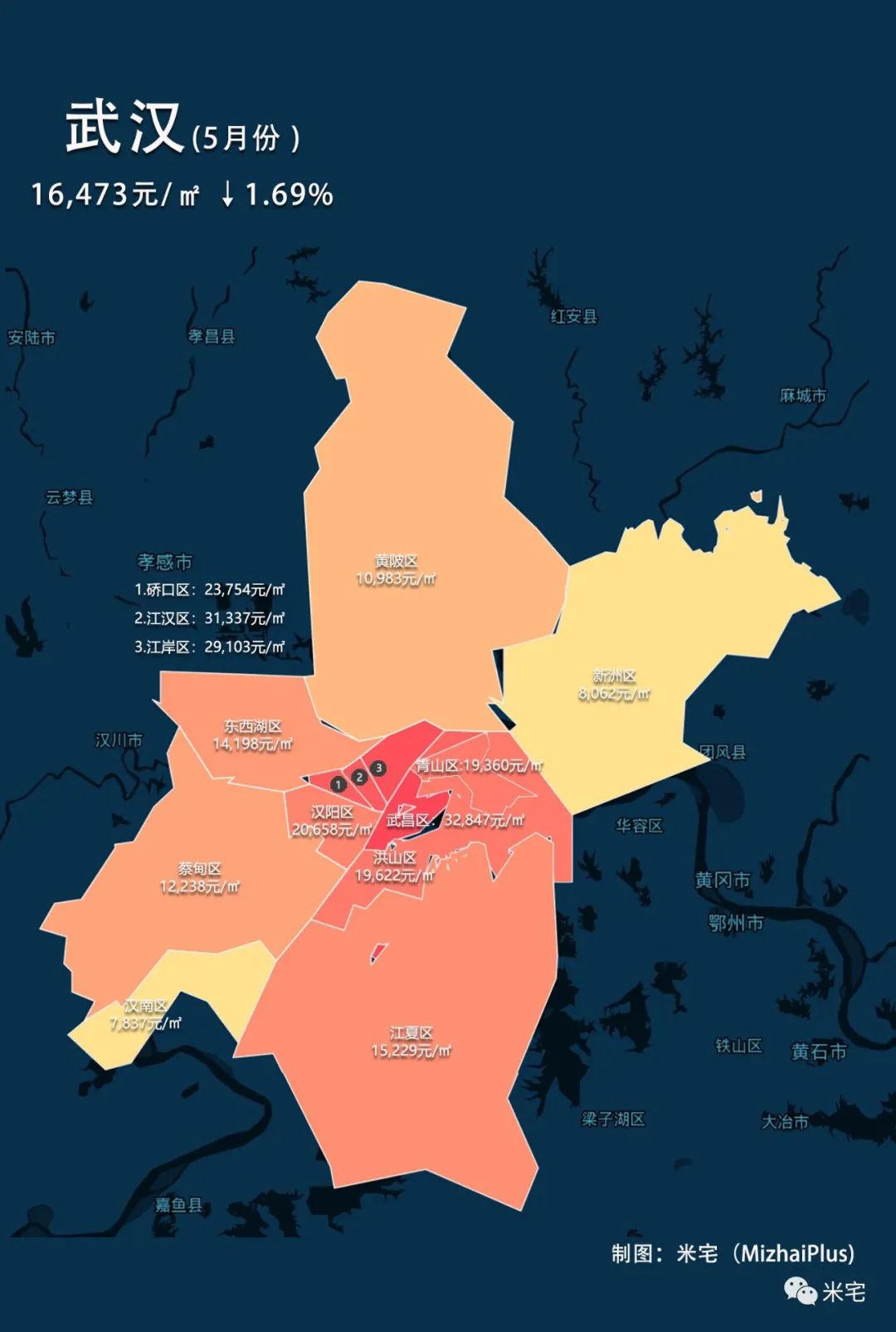 全国房价地图出炉 2个城市新房房价 317个城市二手房房价 Hi有料