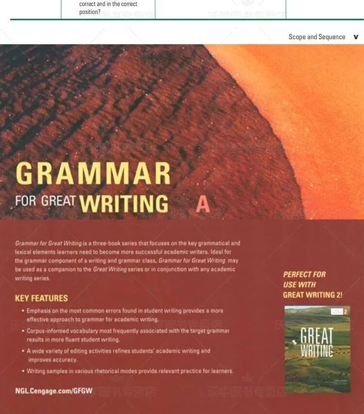免费资源：跟着国家地理大写作学语法《Grammar for Great Writing》 全3册教材PDF