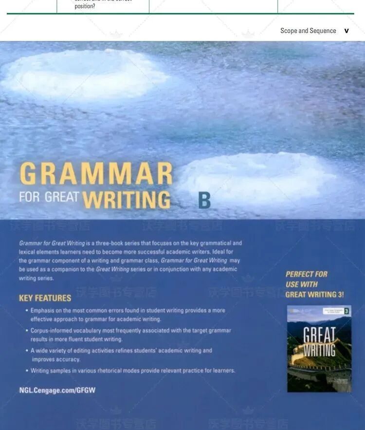 免费资源：跟着国家地理大写作学语法《Grammar for Great Writing》 全3册教材PDF