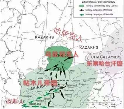 阿布海尔被杀,乌兹别克汗国瓦解,他的孙子昔班尼历经艰险,重建