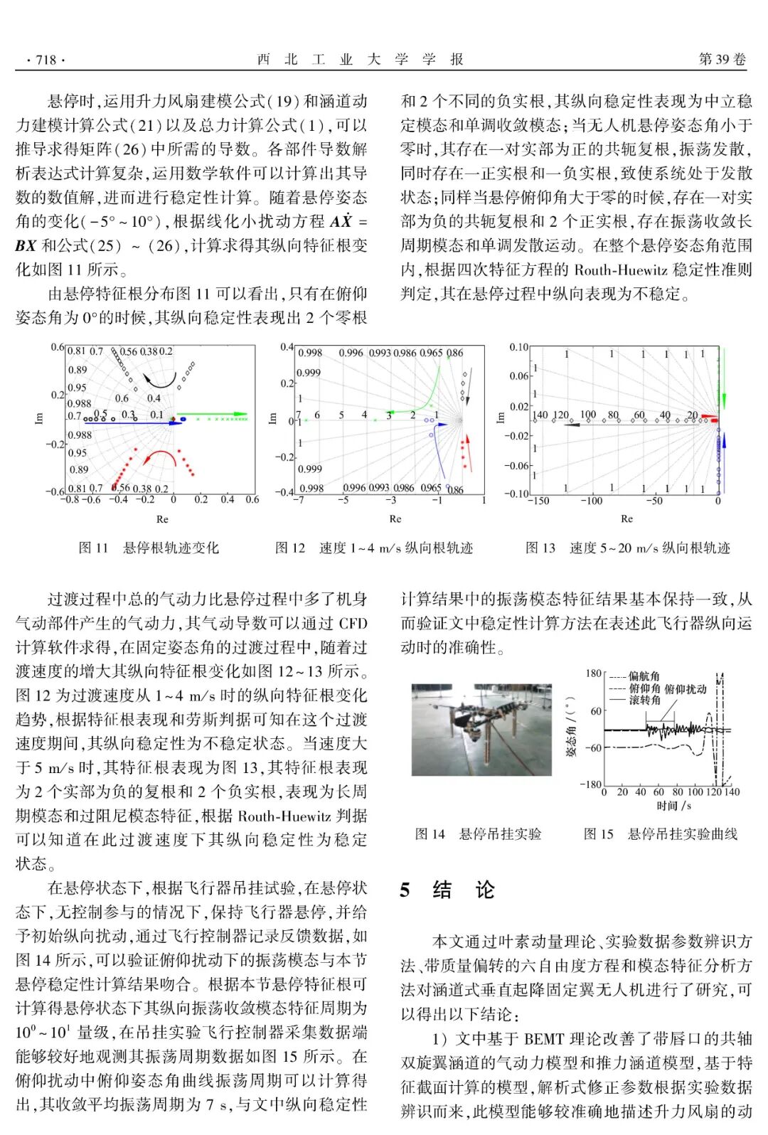涵道式垂直起降固定翼無人機縱向穩定性研究的圖7