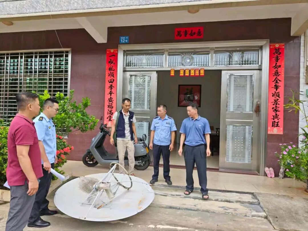 海南多市县集中开展非法卫星电视接收设施专项整治行动