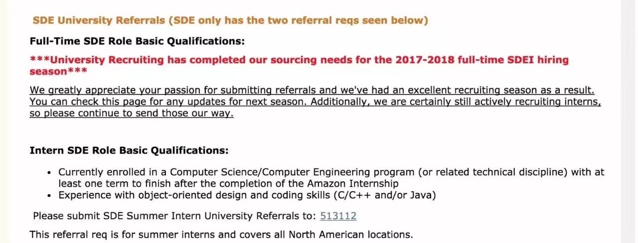 Cs求职寒冬来了 亚马逊刚刚停止接受今年应届生全职工作申请 自由微信 Freewechat