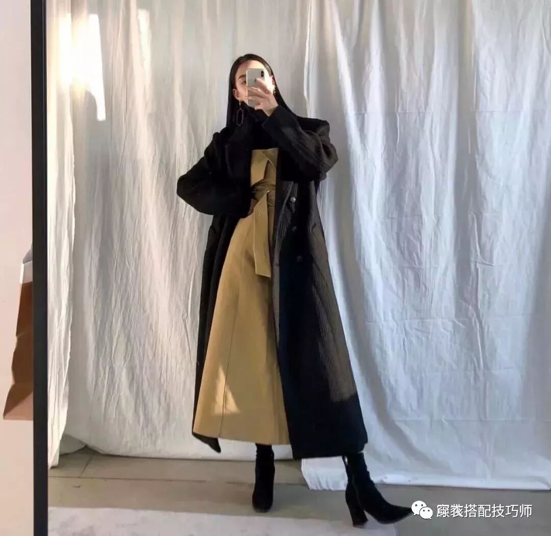 大衣搭配：放過羽絨服吧！2019年大衣+裙子才是王炸cp！想不美都難！ 時尚 第28張