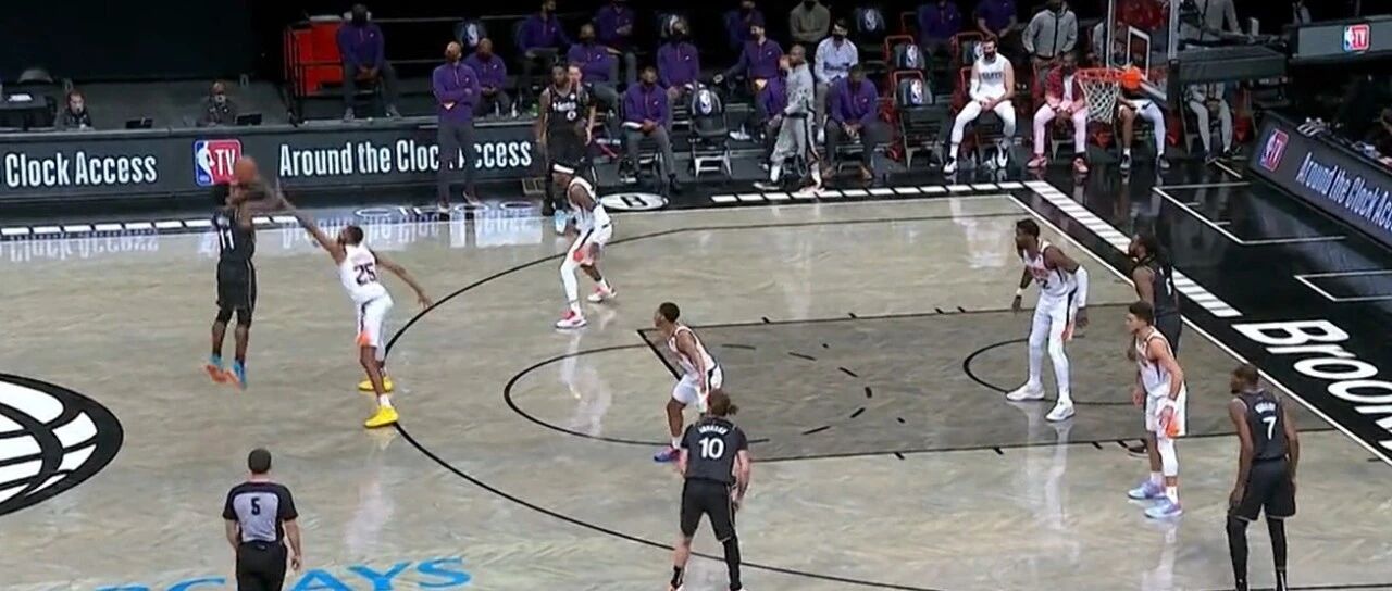 34分12助6板！欧文，篮网可太想你了！